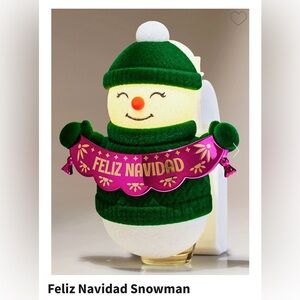 NWT! Wallflowers Feliz Navidad Snowman Nightilght